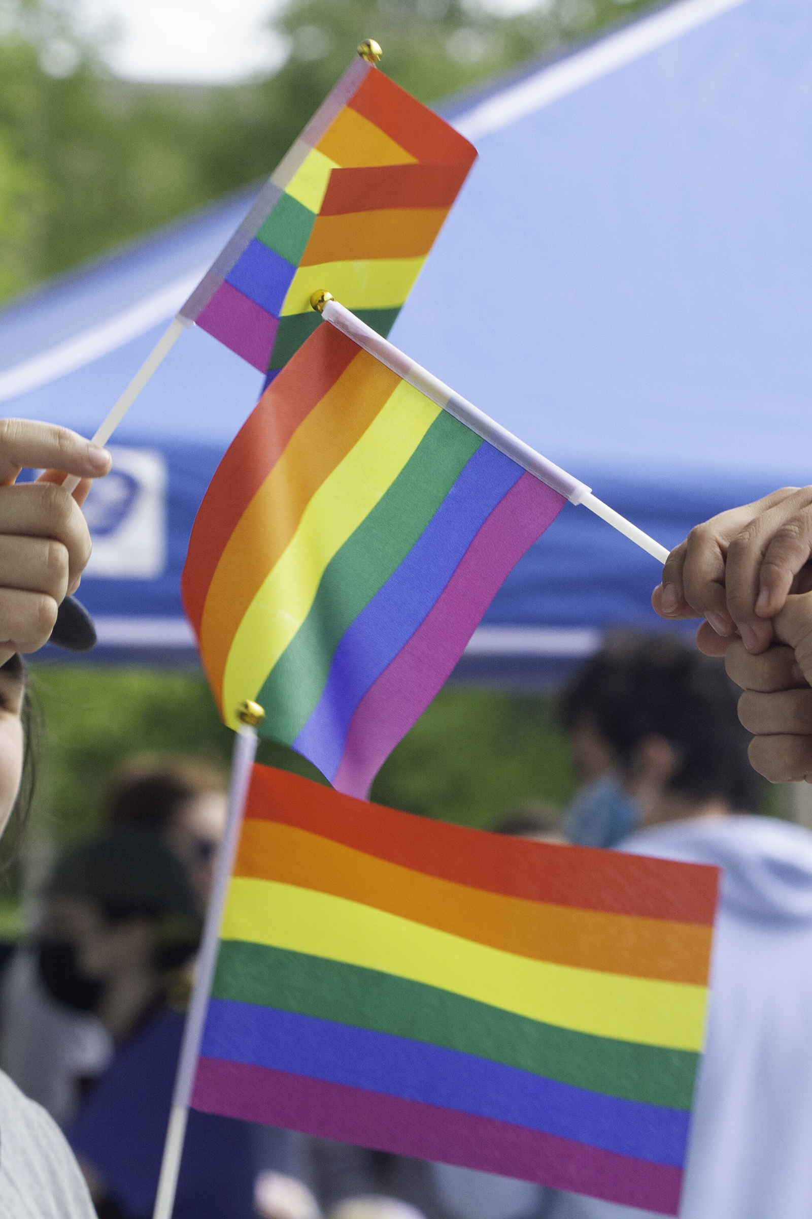 The UAF Nanook Diversity and Action Center was giving out free Pride swag during Ice Cream Thursday outside the Wood Center on the UAF campus Thursday, June 9, 2022.