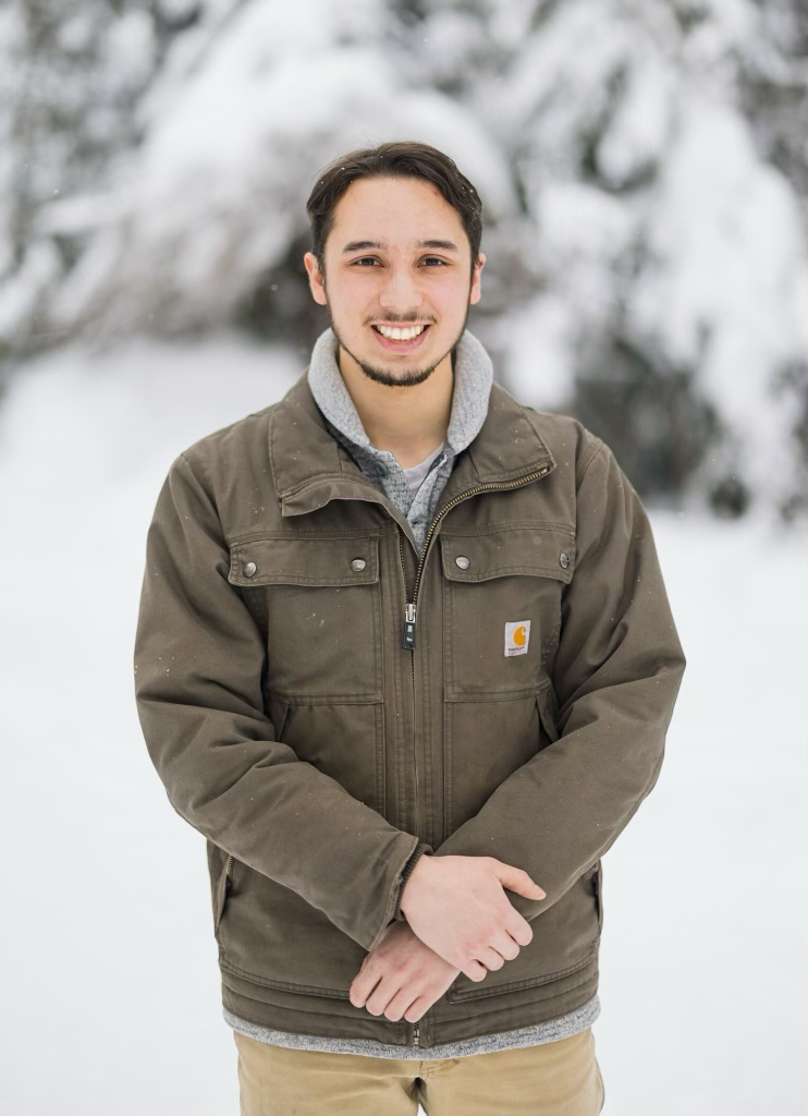 BLaST Scholar Shadrach Stitz outside in Fairbanks, Alaska. (Photo by Chris Kim)