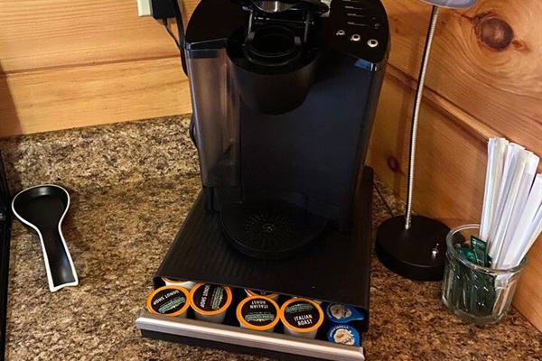 Keurig with pods available 