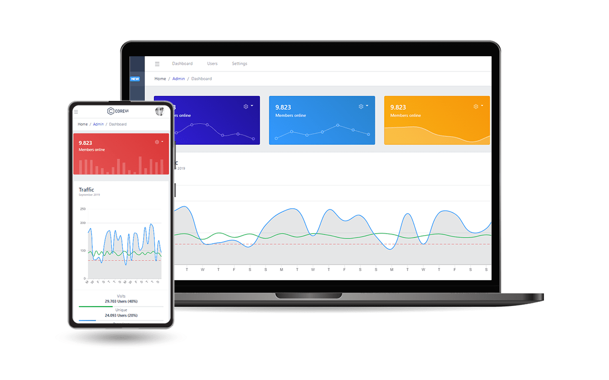 CoreUI Dashboard - Starter generated by AppSeed.