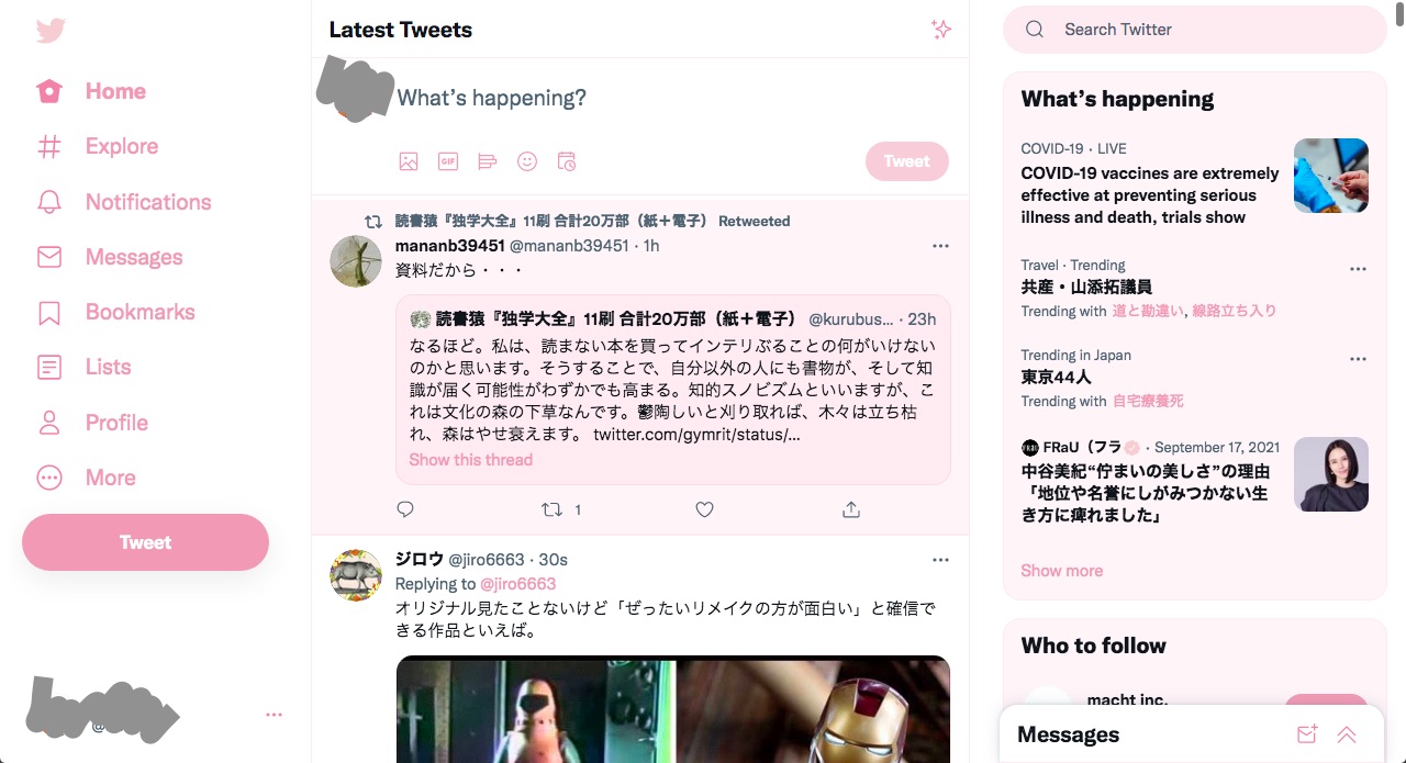 Pastel Color Twitter Pink Add on