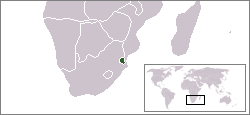 Swaziland - Lokalisering