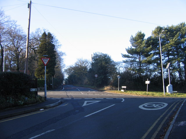 File:Crossroads, Lickey outside Holy Trinity Church - geograph.org.uk - 1113076.jpg