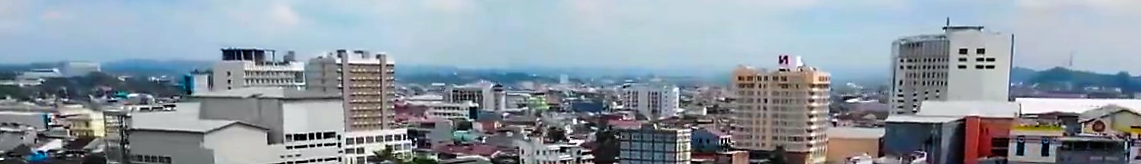  Panoramic view of Samarinda's skyline at day