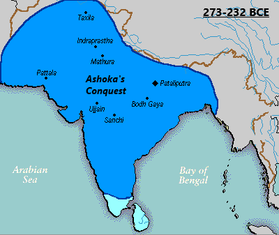 अशोक साम्राज्य कलिंग विजय के उपरांत