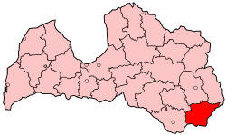 Krāslava – Localizzazione