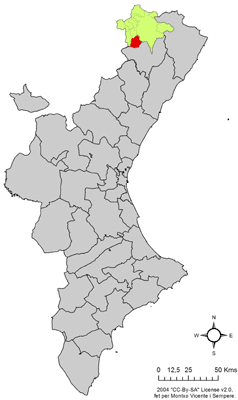 File:Localització de Castellfort respecte del País Valencià.png