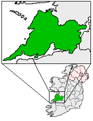 center alt=リスドゥーンバーナ Lisdoonvarnaの位置を示した地図