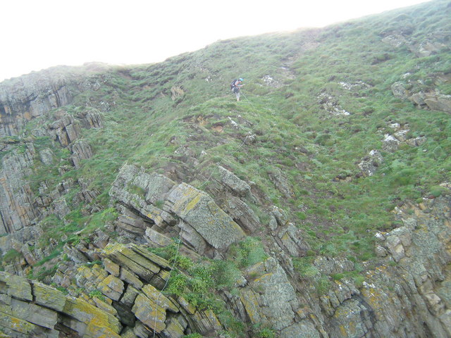 File:Above Promontory Slab on Long Rock, Baggy Point - geograph.org.uk - 560057.jpg