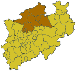 Localisation de District de Münster