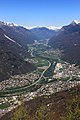 in Bellinzona in Valle Riviera, Canton Ticino, Switzerland