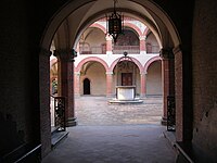 A Collegio di Spagna, a legrégebbi kollégium porticum és loggia belseje