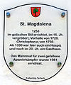 English: Plaque Deutsch: Beschreibungstafel