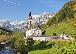 32. Platz: Milseburg mit St. Sebastian in Ramsau bei Berchtesgaden im Landkreis Berchtesgadener Land