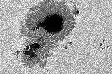 Detailed view of sunspot, 13 December 2006