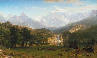 Les Montagnes Rocheuses : Lander's Peak, 1863, New York, Metropolitan Museum of Art.