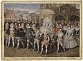 Image 48The Procession Picture, c. 1600, showing Elizabeth I borne along by her courtiers (from History of England)