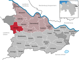 Zernien – Mappa