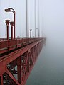 Morning fog at Golden Gate bridge in San Fransisco.