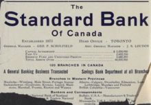 Old newspaper ad for a bank in Goodwater