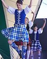 Image 58Highland dancing in traditional Gaelic dress with its tartan pattern (from Culture of the United Kingdom)