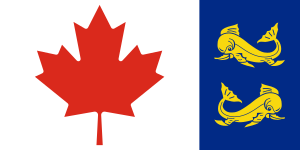 Flag of the Canadian Coast Guard / Drapeau de la garde côtière canadienne