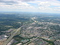 The I-675 double interchange southeast of Dayton