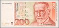 Ehrlich auf der 200 DM Banknote der vierten Serie (1989)