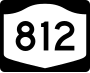 New York State Route 812 marker