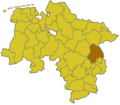 Lage des Landkreises Gifhorn in Niedersachsen