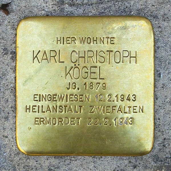 File:Stolperstein KarlChristophKoegel Wi-Birkmannsweiler SD010490.jpg