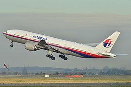 D Boeing 777-200ER, wo verschwunde isch (Ufnaam us em Joor 2011)