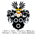 Stammwappen derer von Hoyningen-Huene von 1882 im Baltischen Wappenbuch