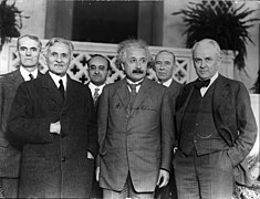 Portrait of Albert Einstein and Others (1879-1955), Physicist.jpg