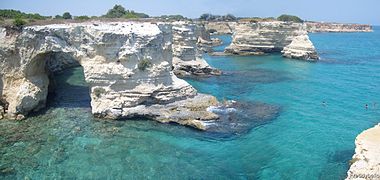 Torre Sant'Andrea nærhendis Melendugno