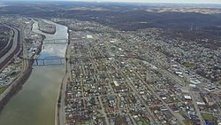 Aerial view of Charleston