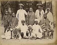 Family Photo of a Maharatta Family from Bombay (Mumbai) by the Taurines Studio - 1880's.jpg