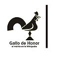 Gallo de Honor al mérito en la Wikipedia, concedido por Gallo de San Isidoro a Pablox por la labor desarrollada en pro de León, su Patrimonio y su Cultura