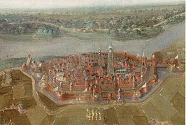 Zaltbommel 1574, detail van het schilderij.