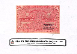 MUS C.1.6. Uang Indonesia Rp0,5 (merah) ORI Baru, 1949; 1.jpg