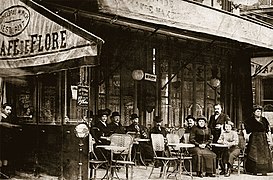 Le café vers 1900.