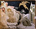 Pietro Lorenzetti: Seraphisches Kruzifix: Christus in Form eines Seraphen (Assisi, Fresco in der Unterkirche von St. Francesco, um 1320)