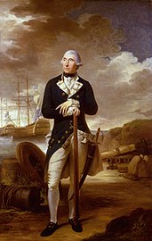 Rear-Admiral Richard Kempenfelt by Tilly Kettle, after cleaning