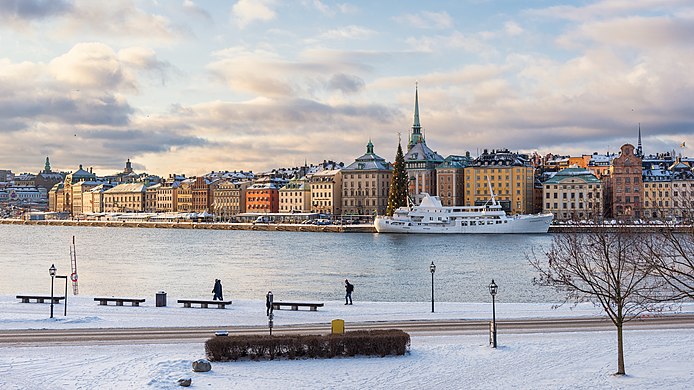     Skeppsbrokajen in Stockholm as seen from Skeppsholmen.