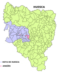 Angüés – Mappa