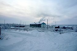 Winter view of Anyuysk