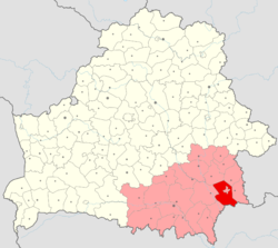 Location of Gomel District