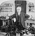 Thomas Alva Edison in his laboratory