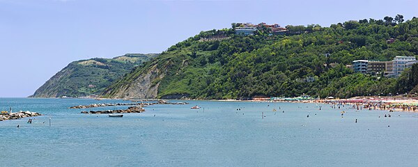 Gabicce Monte Romagna Adriatic Cost. Adriatic Sea