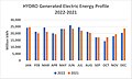 HYDRO Generated Electric Energy Profile 2022–2021